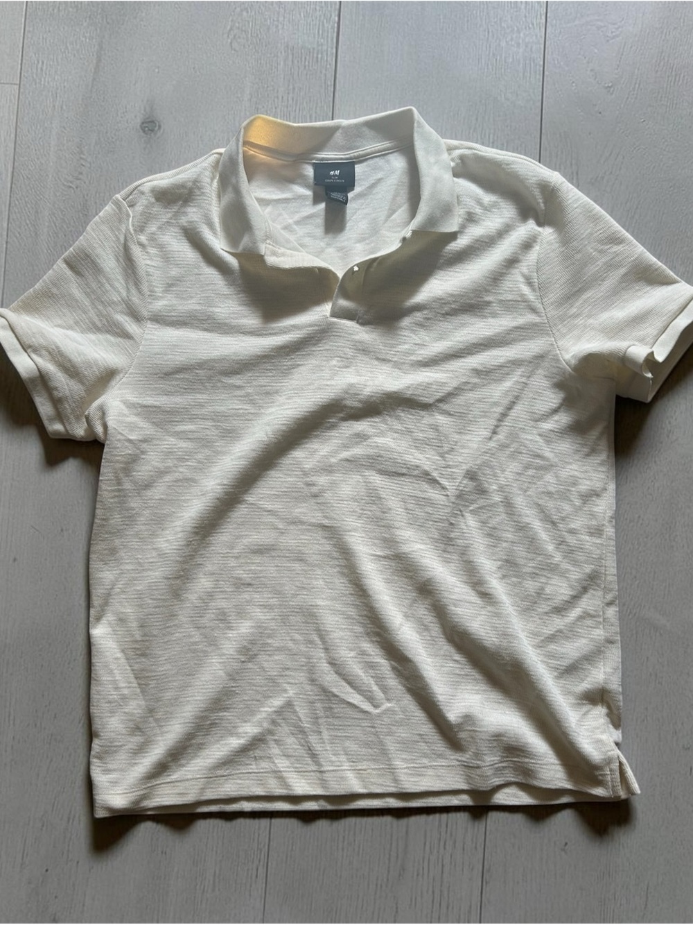 H&M Off-White Men's Polo Shirt